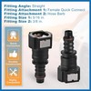 A ABSOPRO 2pcs Car Fuel Line Quick Connector for 3/8