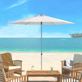 Safavieh Outdoor Collection Hurst Easy Glide Market Umbrella