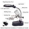 AIMALL LED Magnifier Soldering Iron Stand, Third Hand Helping Station