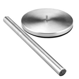 Stainless Steel Kitchen Roll Holder Towel Paper Tissue Stand Pole Freestanding