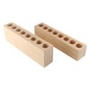 Wooden Lipsticks Holder,2PCS Multifunction Pen Holder,Makeup Brush Holder,Desktop Lipstick Holder,Lipstick