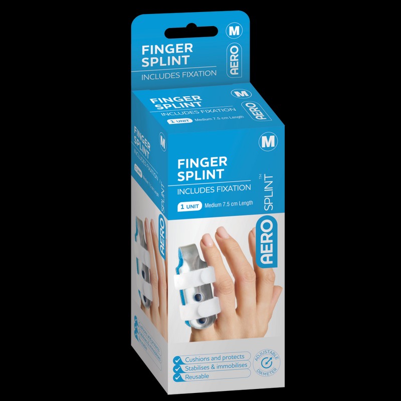 AEROSPLINT Finger Splint, Large 9.5 x 3.5 x 3.5cm