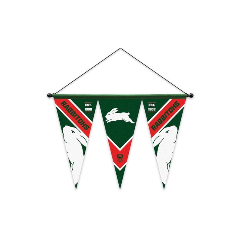 South Sydney Rabbitohs NRL Rugby League Set of 3 Felt