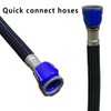 Quick Connect Faucet Water Supply Lines, 12 Inch Long, Widespread