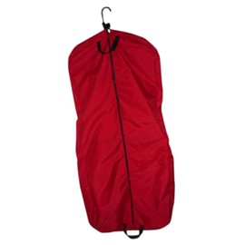 Garment bag, ladies dress length 46" Garment bag,carry-on size bag Made in USA. (Red)