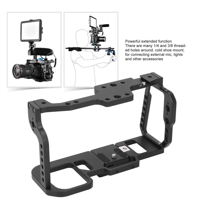Camera Cage Kit with Quick Release, 1/4 and 3/8 Threads,