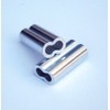 Aluminum Double Barrel Crimp Sleeves 2.0mm x 18mm - 100
