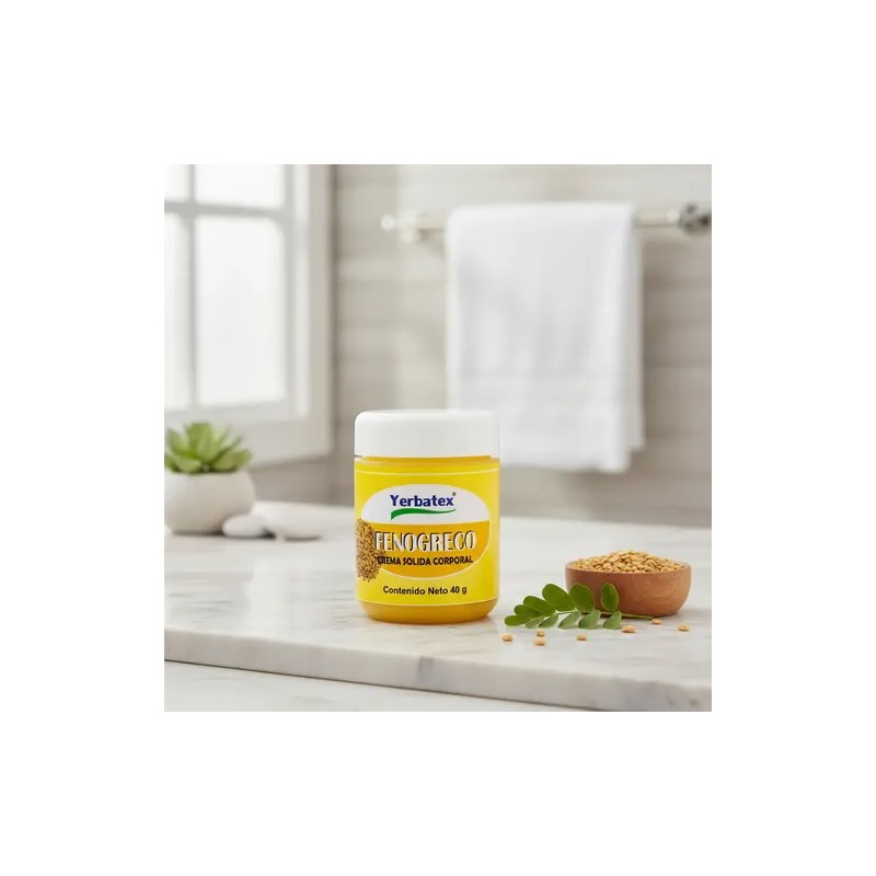 Pomada De Fenogreco Crema Sólida Corporal Frasco De 40g