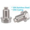 Dsnaduo 1PC M14x1.25 Stainless Steel Magnetic Oil Drain Plug Fit