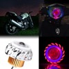 Motorcycle LED Headlight Projector Lens Dual Angel Devil Eye Head