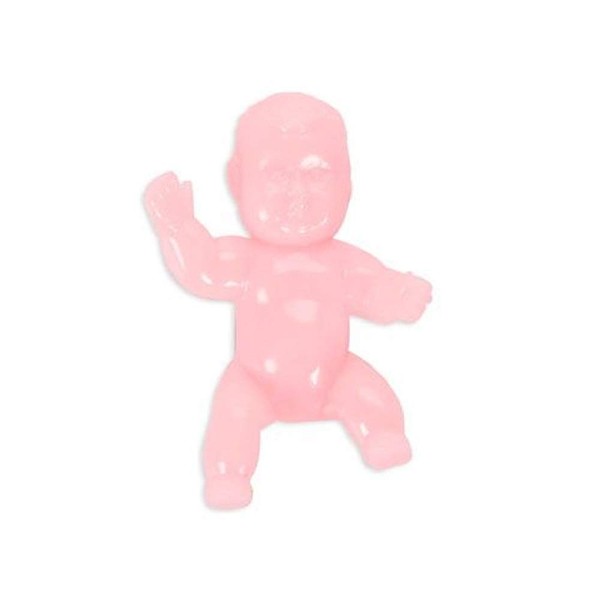 Darice 1621-62 Mini pink Plastic Babies, Crawling, 1.25", Pink