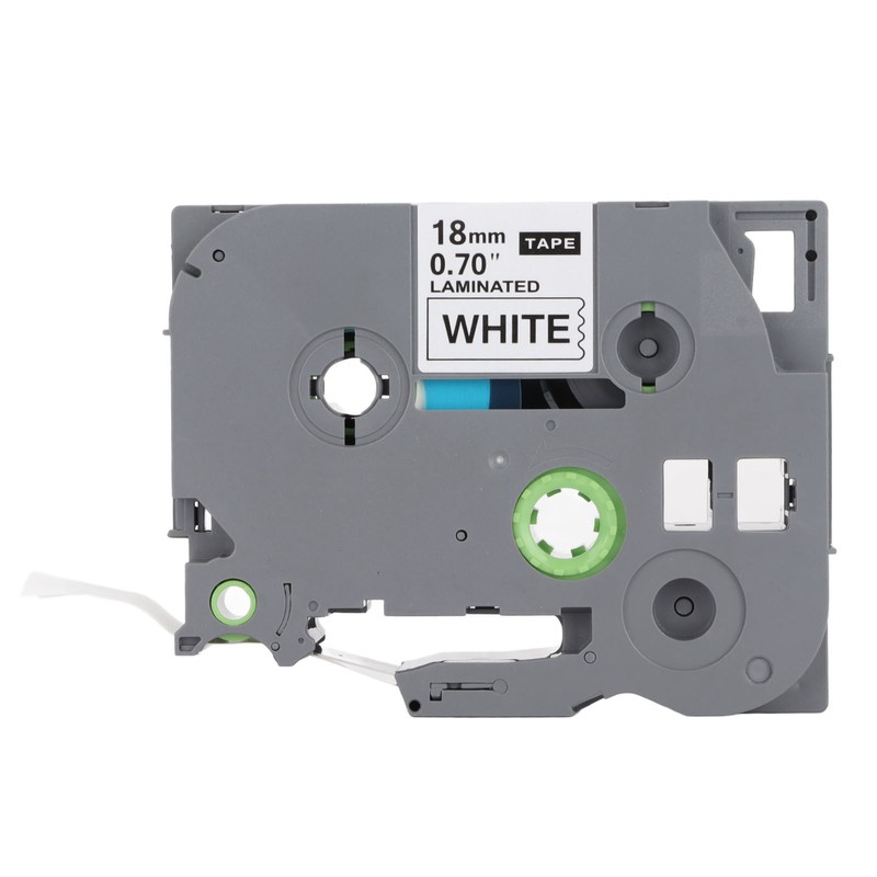 Label Maker Tape 18mm Width 8M Length Black On White