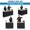 GoBar Portable Double Bar Table Set - Mobile Bartender Station