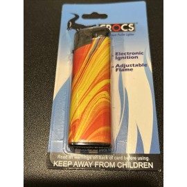 ORANGE Crocs Premium Pocket Animal Tiger Print Lighter