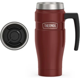 THERMOS Stainless King Taza de viaje aislada al aspiradora, 16 onzas, rojo rústico