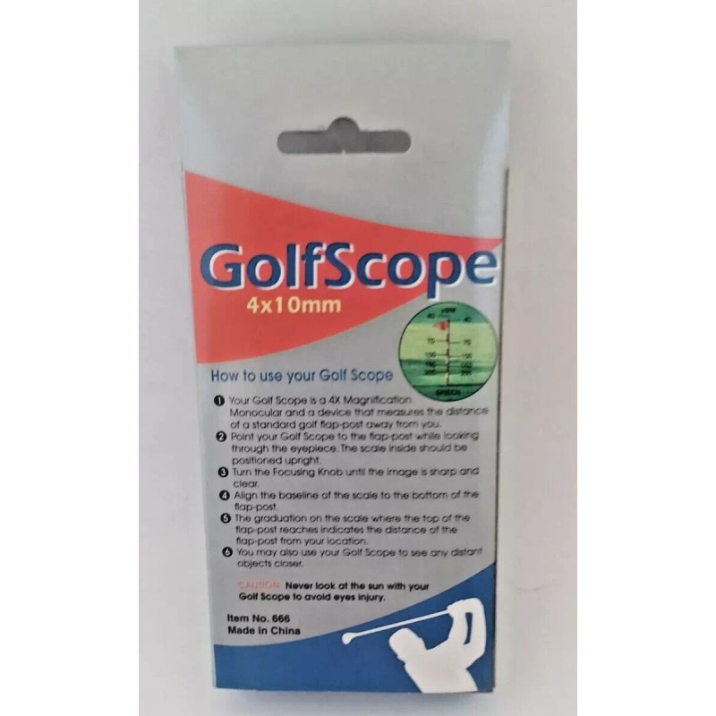 GENERIC GOLF SCOPE 4X MAGNIFICATION 4 X 10 MM