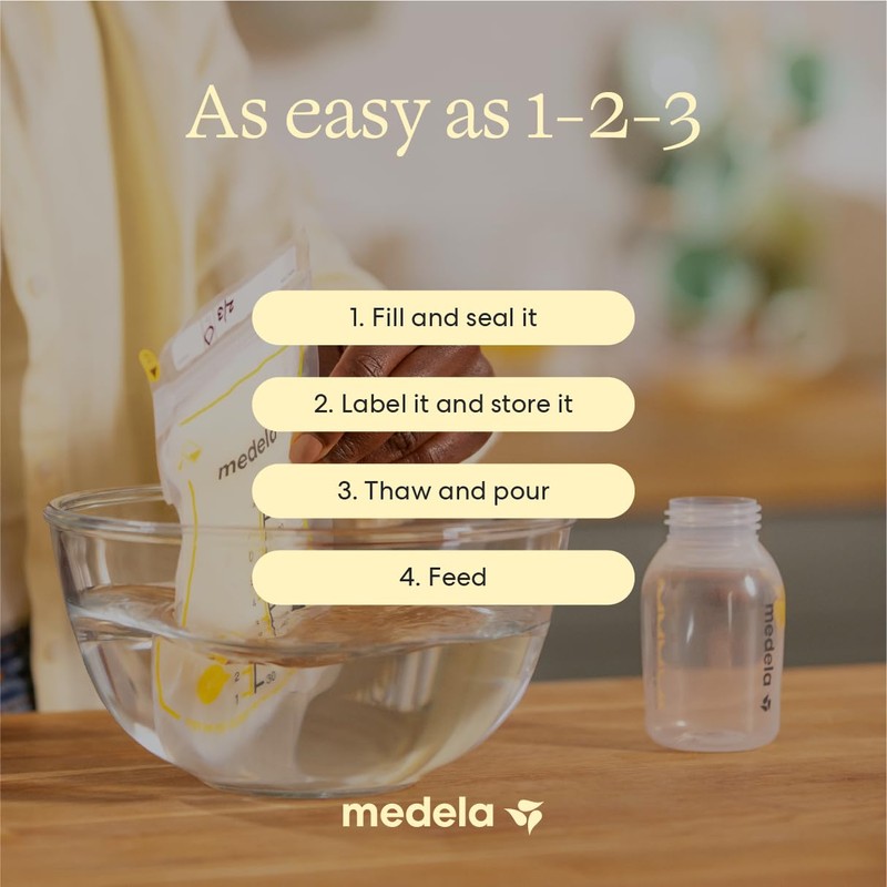 Medela Easy Pour Breast Milk Storage Bags, 100 Count, 7