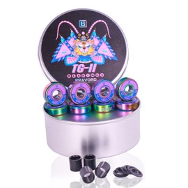 BRAVORD TG11 - Rodamientos de monopatín, rodamientos de alta precisión para monopatines, cruceros, longboards, paquete de 8