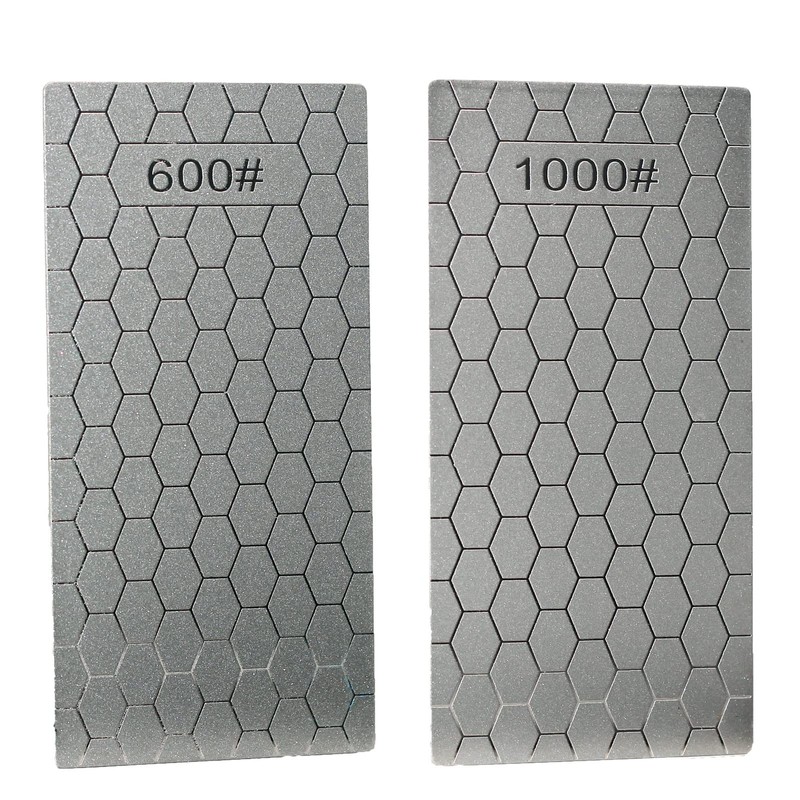 Jewboer 5 Pieces Diamond Sharpening Stone Set,Diamond Lapping Plate Coarse/Medium/Fine