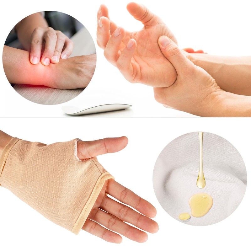 2pcs Castor Oil Packs Organic Cotton for Hands, Reusable Hand