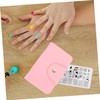 Healeved 3 Pcs Nail Art Stamper Pouch 20 Slots Compact