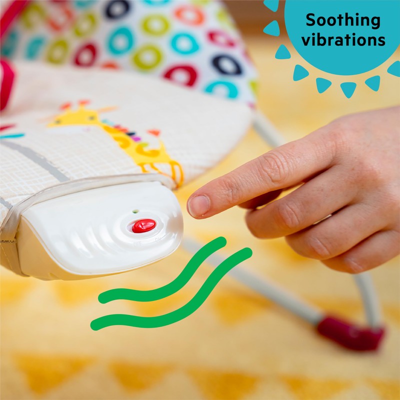Bright Starts Portable Baby Bouncer Soothing Vibrations Infant Seat with