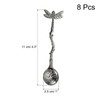 sourcing map 8pcs Retro Dragonfly Spoon, 4.3 Inch Coffee Spoon,