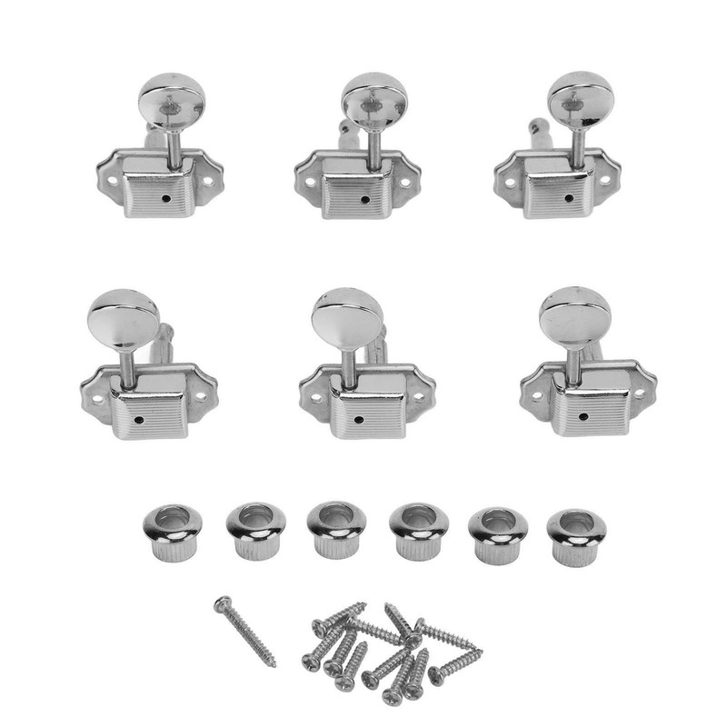 6 Pcs String Tuning Pegs 3L3R High Strength Metal Machine