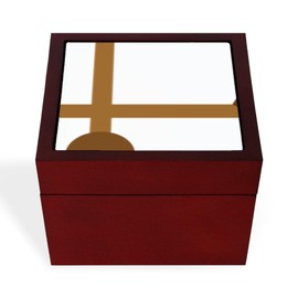 CafePress Pig Wind Vane Memory Keepsake Jewelry Box, 5"x5"x3.75"