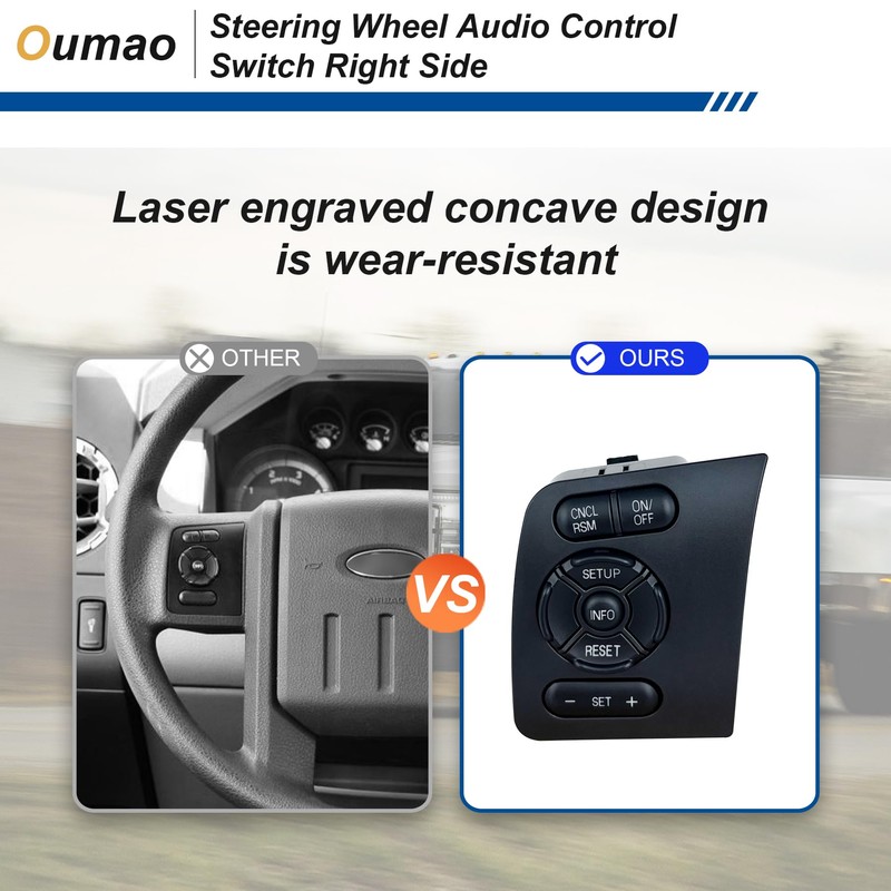 Cruise Control Switch Compatible with Ford F250 F350 F450 F550