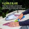 TRUE SYK Fillet Knife, Medium Flex, Hollow Ground Blade, Ideal