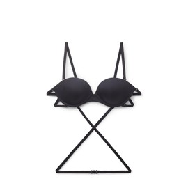 Intimissimi Woman's Multi-Functional Anna Balconette Bra in Ultralight Microfiber in Black, Size 32B