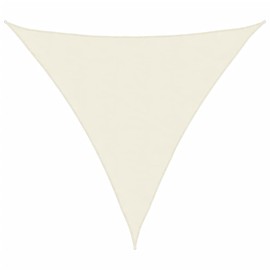 vidaXL Awning Waterproof Sun Protection Wind Protection Sun Canopy UV Protection Garden Patio Balcony Oxford Fabric Triangular 3 x 3 x 3 m Cream