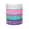 HOOTMALL Rhinestones Dog Collars-2" Wide Crystal Diamonds Studded PU Leather