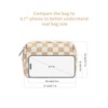 Narwey Small Checkered Makeup Bag for Purse Mini Cosmetic Bag