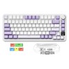 MAGIC-REFINER Attack Shark X85PRO 75% Wireless Mechanical Keyboard,TFT Smart Display&Knob,BT/2.4G/Wired