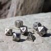 Paladin Roleplaying Silver Metal DND Dice - Full Polyhedral Set