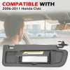 Unbranded Sun Visor Passenger Side Right Dark Gray for Honda