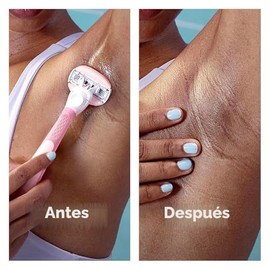 Gillette Venus ComfortGlide - Rastrillo de afeitar para mujer, té blanco (1 mango + 4 cuchillas de repuesto)
