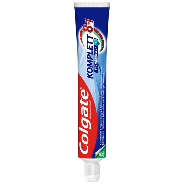 Colgate Zahnpasta Komplett Extra Frisch, 1 x 75 ml - Zahncreme für einen kompletten Rundum-Schutz mit erfrischendem Minzgeschmack , 75ml (1er Pack)