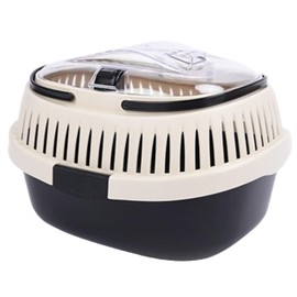 RYOHIN Lab. Small Animals, Outing, Cage, Portable, Breathable, Carrying Case, Hamster, Guinea Pig, Chinchilla, Rabbit, Easy to Clean, Includes Handle, Plastic, 1 Piece (Black)