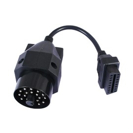 20Pin OBD2 16 Pin Connector 20 Pin OBDII OBD2 Cable Diagnostic Adapter Round For E36 E38 E39 E46 E53 X5 Z3