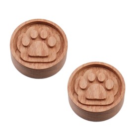 FarBoat 2Pcs Wood Round Cat Claw Car Essential Oil Diffuser Wooden Aromatherapy Round Essential Oils Diffuser Set for Home Office Bedroom Car(Rosewood)