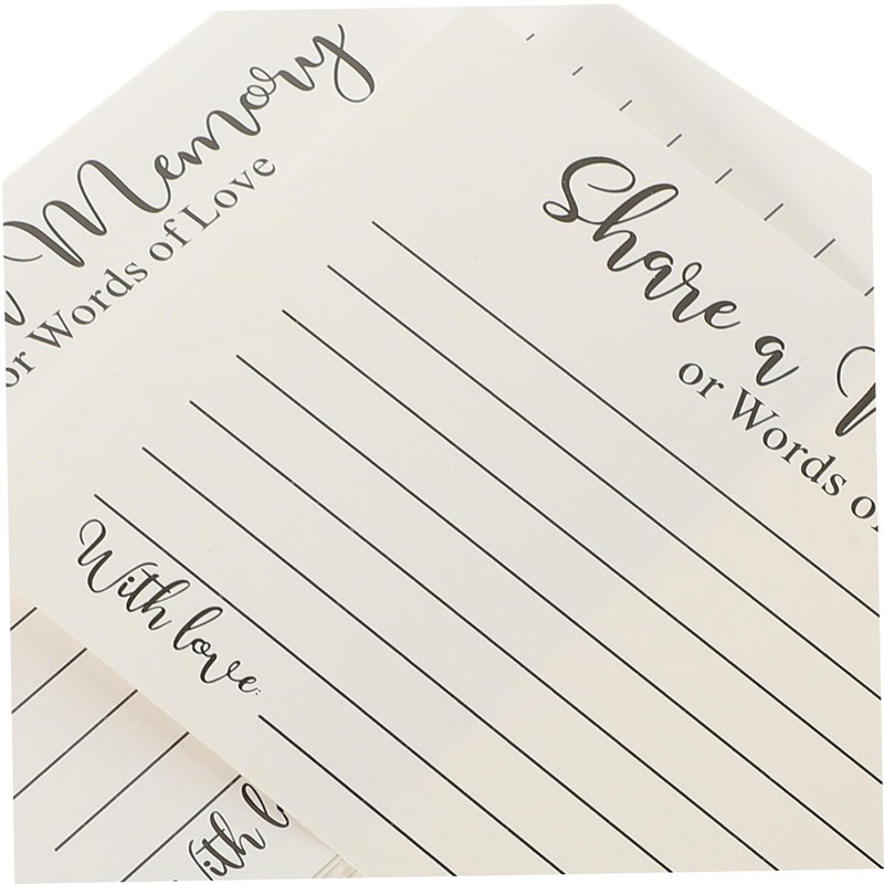 SEWACC 50 Sheets Chic Memorial Cards Small Celebration Cards for