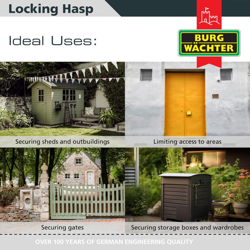 Sterling LGH100 LGH Locking Hasp, Grey