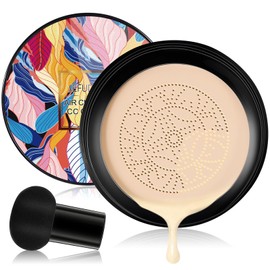 Air Cushion CC Cream, Pilzkopf Luftkissen Feuchtigkeitsspendende Liquid Foundation, Wasserdicht Langlebig Hohe Abdeckung Concealer, Gleichmäßiger Und Aufhellende Hautton Foundation Make Up Für Gesicht