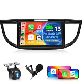 [2GB+64GB] Car Stereo for Honda CRV 2012-2016 Android Head Unit, Wireless Carplay Android Auto Mirror Link, 10.1 Inch Touch Screen Car Radio GPS,Bluetooth, WiFi, FM RDS Radio,BT/SWC/EQ