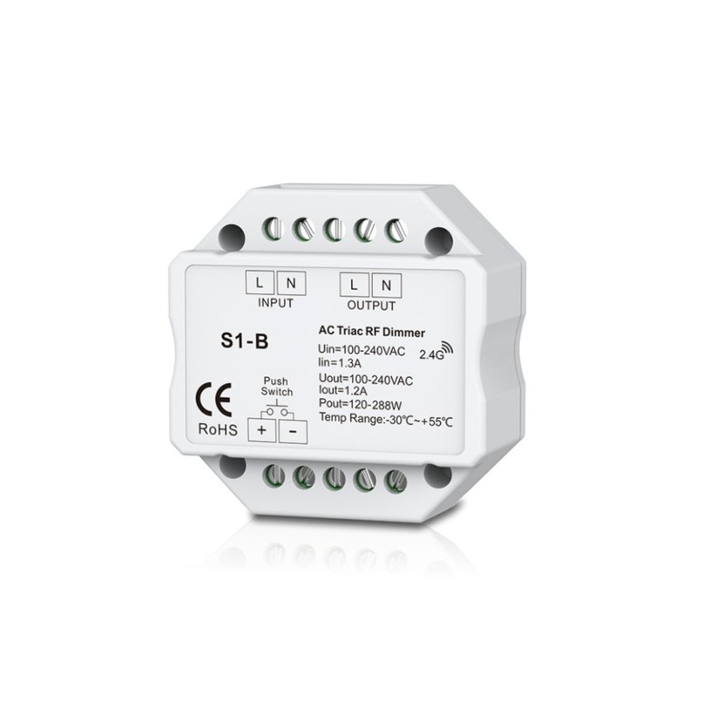 100-240VAC AC Triac RF Push Dimmer and Switch Knx-N Bus