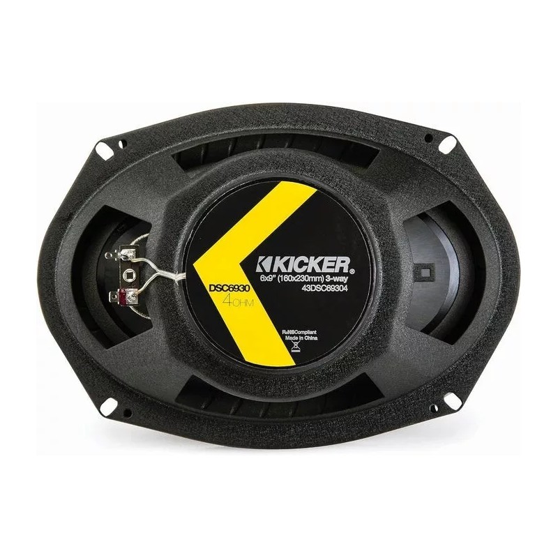 43DSC69304 KICKER DS Series 6x9" Coaxial 3 Way Speakers Factory