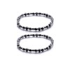 Yocoyee 2pcs Anklet Hematite Relieve Joint Pain Healing Therapy Healthy